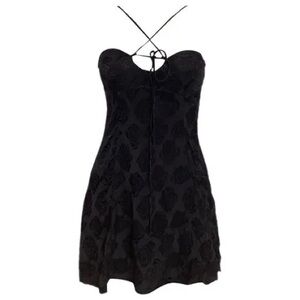 For Love And Lemons Black Strapless Dress